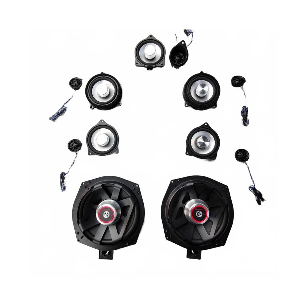 Bmw E-Series & G-Series Premium Audio Kit: Music Bass Tweeter, Subwoofer, And Horn System By Lq Audio 711181531985
