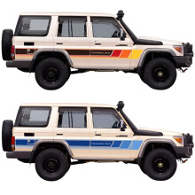 Toyota Land Cruiser Custom Sports Decal Film for LC76, LC80, LC79, LC70, LC75 - Body Appearance Modification Sticker