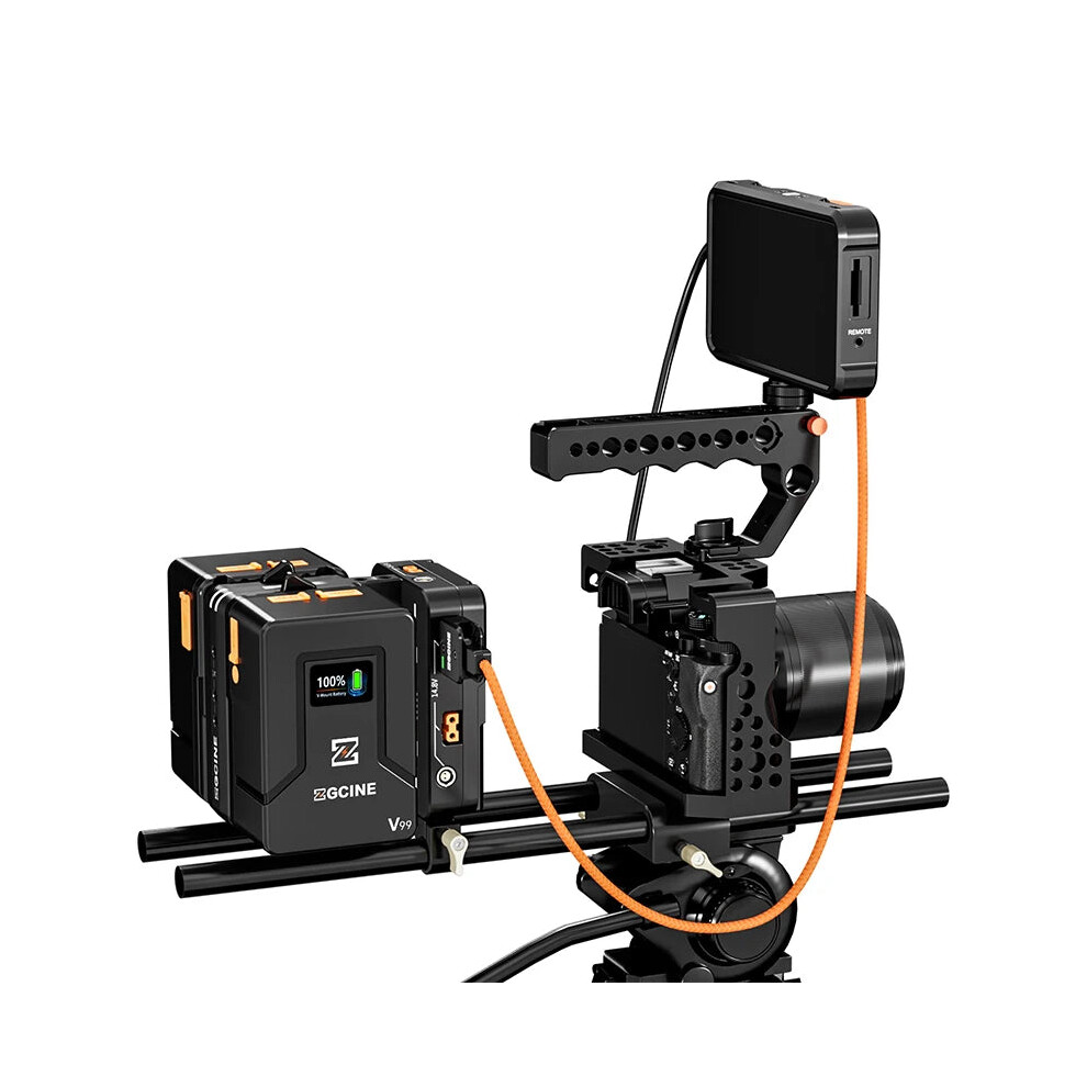 Zgcine Vm-Hs2 Hot Swap V-Mount Battery Plate With One-Click Power Control 313043147138