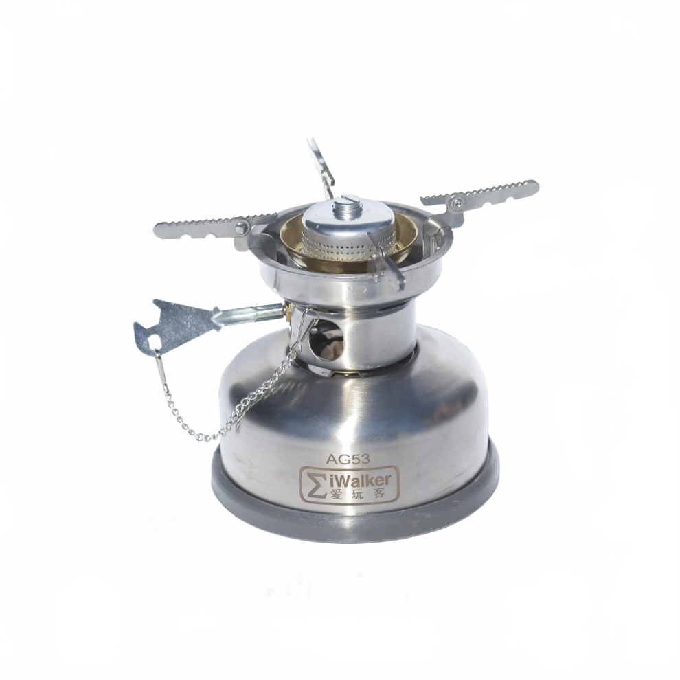 Dual Fuel Outdoor Stove: Iwalker Ag53 Alcohol & Gasoline Silent Burner For Camping, Travel, And Emergencies 313036818816
