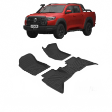 All-Weather Waterproof Trunk & Floor Mats for GWM Poer Cannon Ute P Series - Anti-Slip Cargo Liners & Foot Pads