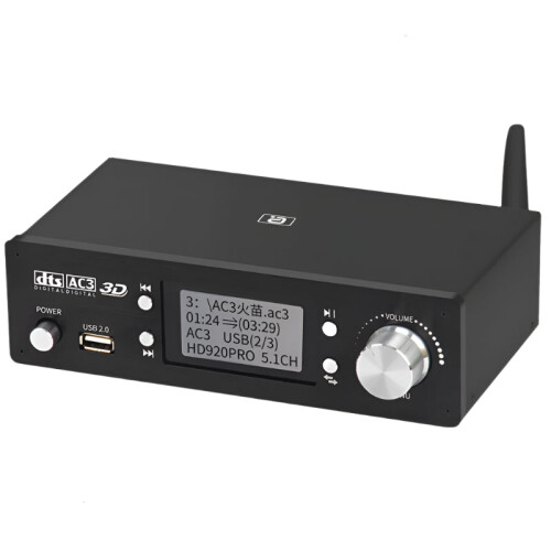 HD920Pro 5.1ch Audio Decoder with Bluetooth 5.0, Dolby Atmos, 4K HDMI, and SPDIF PCUSB Compatibility
