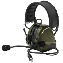 ComTac III Tactical Headset with Removable Headband, Silicone Earcups & Noise Cancelling Technology