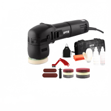 Compact 3-Inch Dual Action Car Polisher Kit with 10mm Orbit and Polish Pads