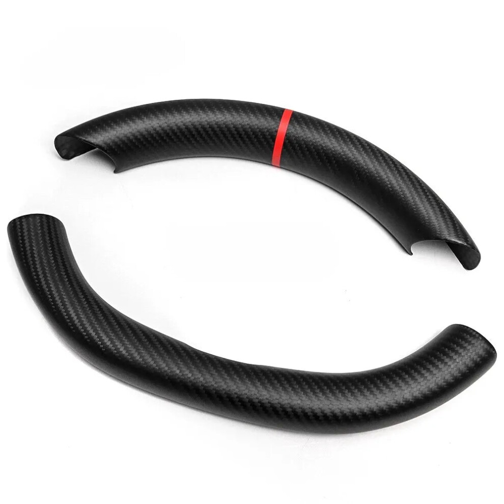 Tesla Model 3 Highland 2024 Carbon Fiber Steering Wheel Trim Cover Accessories 705353501258