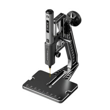 Arrowmax Cordless Mini Electric Drill & Benchtop Press Kit for Crafts, Wood, and Plastic DIY Projects - SDS Ultra Plus