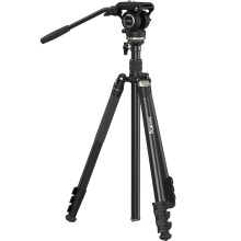 SmallRig CT210 Aluminum Alloy Video Tripod Kit with Fluid Head - via DHL, UPS, EMS