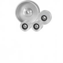 Complete 2x72 Belt Grinder Wheel Set for Knife Making - Includes 5 Drive, 5/8 Bore, 3 Track, and 2 Idler Wheels