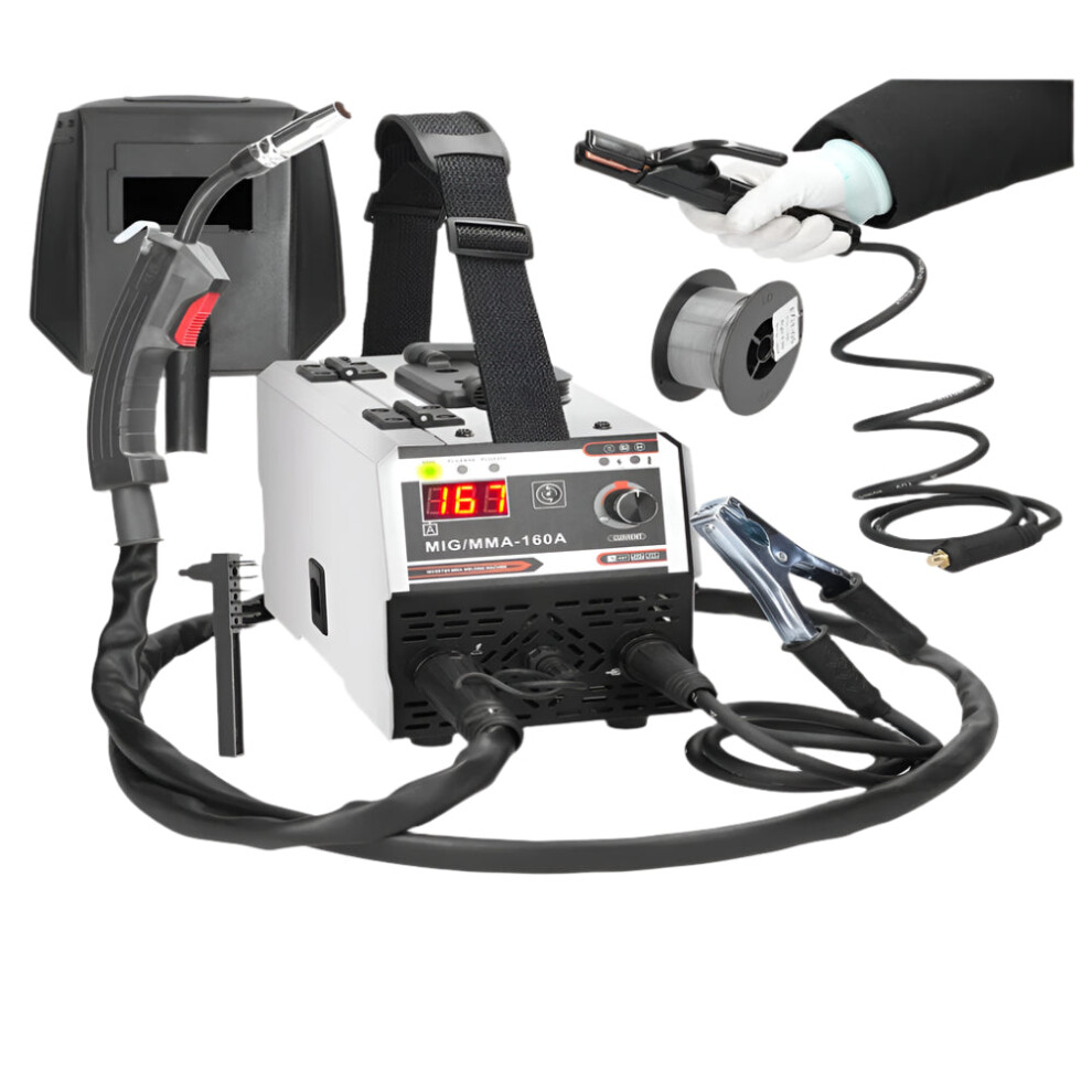 Dual-Function 220V Mig/Mma Welding Machine With Igbt Dc Inverter And Built-In Wire Feeder 726084900615