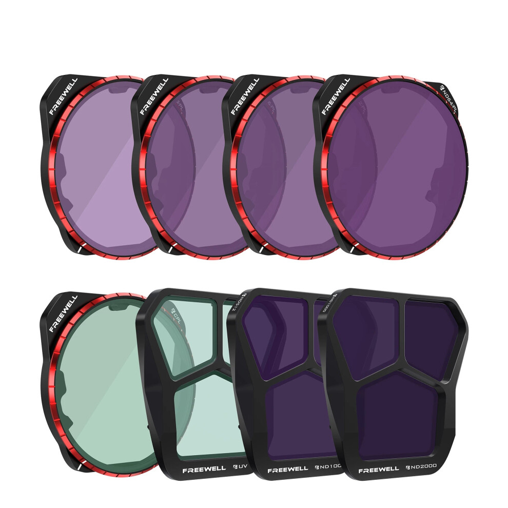 Mavic 3 Pro Compatible Freewell All Day 8-Pack: Nd, Pl, Nd/Pl, Uv, And Cpl Filters 313097869871