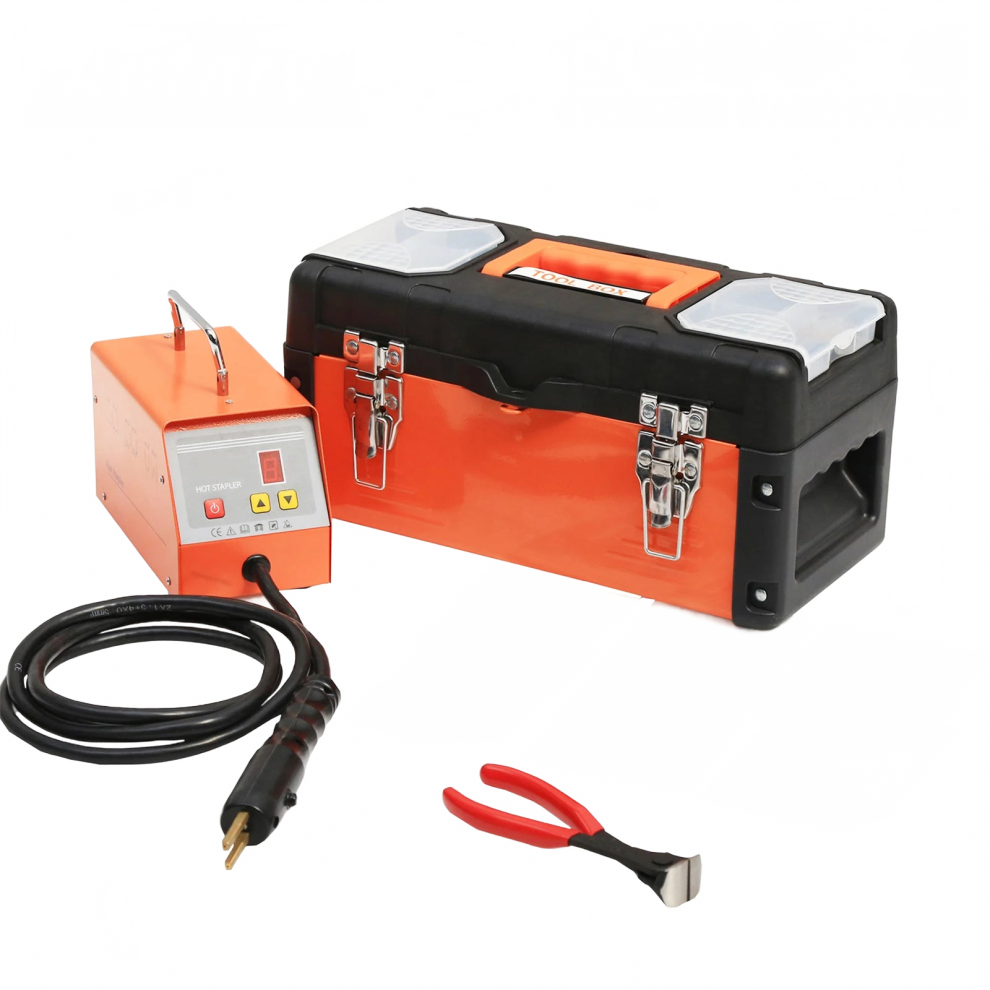 50W Electric Plastic Welder & Stapler Kit For Car Bumper Repair - Versatile Heat Gun With Soldering Iron And Staples 705353592737