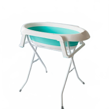 Portable Foldable Baby Bathtub with Rack - Ergonomic Design for Newborns and Toddlers