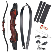 58 ILF Takedown Recurve Bow (20-50lbs) with Bow Bag & Copper Clasp String - I for Outdoor Sports, Hunting & Practice