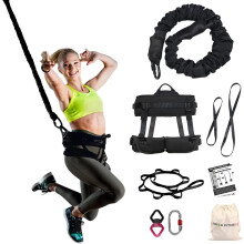 Professional Adjustable Bungee Fitness Set for Home Gym - Yoga, Air Dance, and Resistance Training