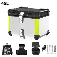 Durable CNC Aluminum Motorcycle Helmet Box Trunk - 45L/55L/65L Top Case for BMW R1200GS Adventure & R1250GS