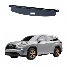 Toyota Highlander 2022-2024 Black Canvas Retractable Cargo Cover for Rear Trunk