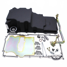 Lightweight Cast Aluminum Low Profile Oil Pan Set for LS1, LS2, LS3 Engines - Sturdy, Easy Install Replacement Accessory