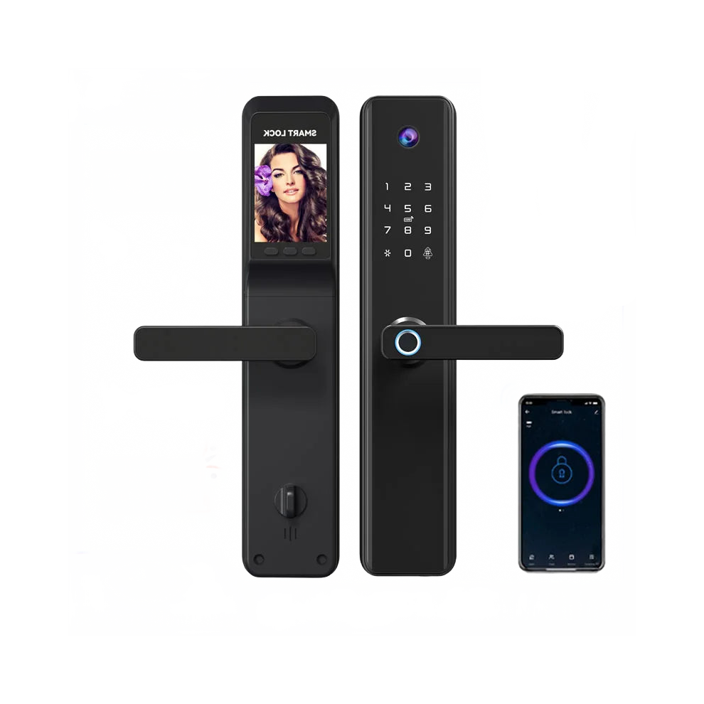 Smart Wifi Digital Door Lock With Camera, Fingerprint Access & Doorbell Integration 7445049480407