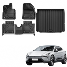 Waterproof Non-Slip TPE Car Floor Mats & Cargo Liner for Polestar 4 (2023-Present) - Premium Interior Accessories