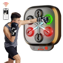 Smart Bluetooth Wall-Mounted Boxing Trainer: Electronic Music-Integrated Target for Adult Exercise
