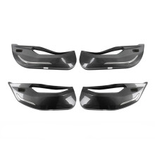 BMW Door Anti-Kick Carbon Fiber Pattern Pads - 4pcs Set for 3, 7 Series, X1, X3, iX3, X5, X7, i3 - Full Protection Stickers