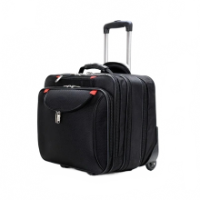 18-Inch Waterproof Business Trolley Case - Laptop & Tablet Storage with Wheels
