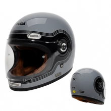 Vega Retro Full Face Motorhelm - DOT & ECE Gecertificeerd Off-Road Casco Moto