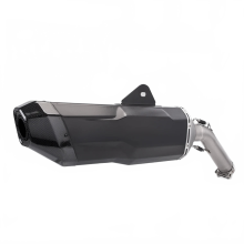 BMW F750GS/F850GS 2018-2020 Modified Exhaust System: Enhanced Muffler with Middle Link Pipe & Catalyst Delete