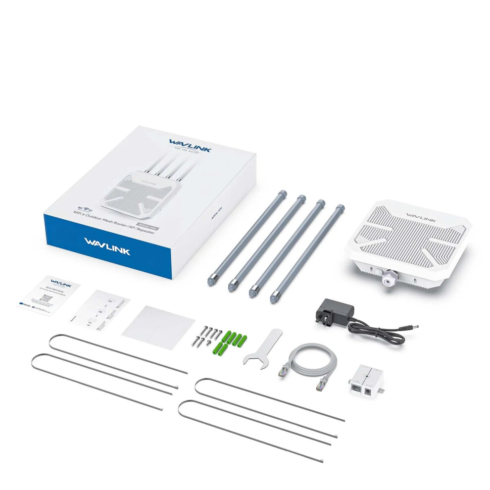 Wavlink Aerial Hd6 Wifi 6 Ax1800 Dual Band Long-Range Outdoor Router & Wireless Ap With Poe, Ip67 Waterproof 744110708738