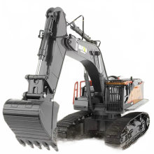 Huina 1592 22CH 2.4GHz RC Electric Alloy Excavator - Large Remote Control Construction Vehicle Model for Adults & Boys
