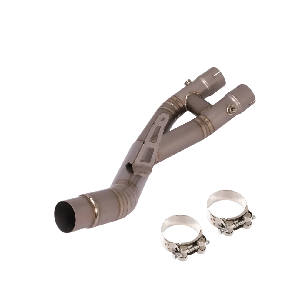 Yamaha Yzf R1/R1m/Mt-10 (2015-2022) Titanium Alloy Modified Exhaust Muffler With Middle Link Pipe 313040189148