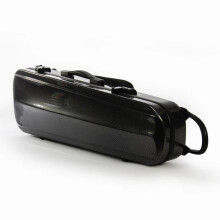 Christina Hybrid Carbon Fiber Violin Case 4/4 Size - White & Black, New Style with Code Lock (VB112)