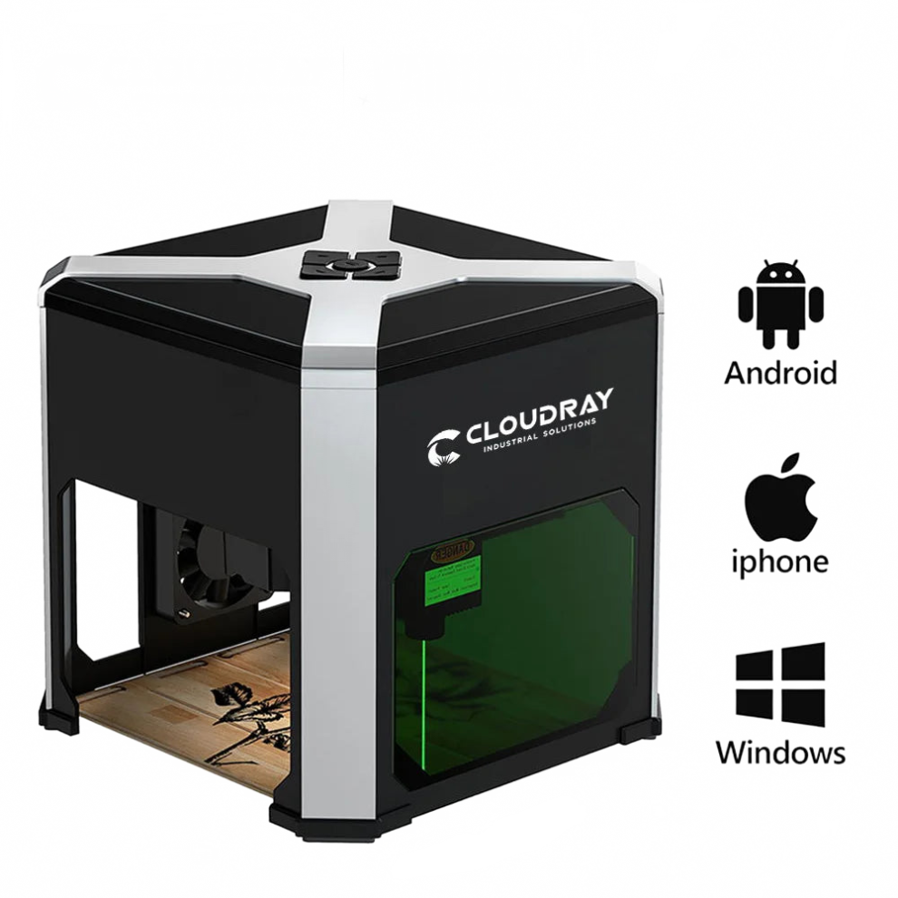 Cloudray 3000Mw Bluetooth Mini Laser Engraver & Cutter For Woodworking And Plastics 7445001642607