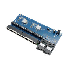 10-Pack Gigabit Ethernet Media Converters: 8 RJ45 UTP & 2 SC Fiber Ports for High-Speed Networking