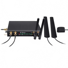 R350 Series Car WiFi GPS Router with Dual SIM 4G LTE, SIM Card Slot, and External SMA Antenna
