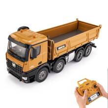 Huina 1536 1:14 RC 12CH Alloy Electric 8-Wheel Heavy Duty Construction Vehicle Remote Controlled Car Model for Adults and Boys
