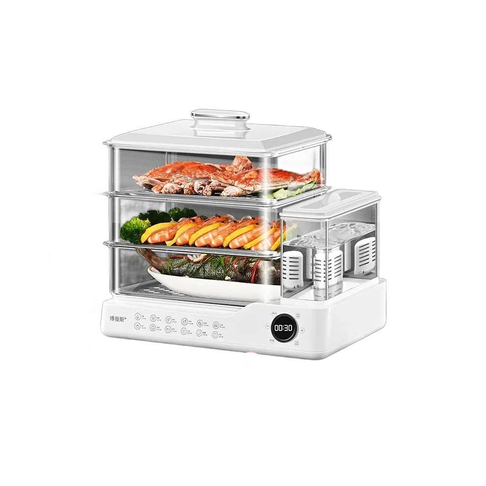 Automatic Microcomputer Electric Steamer - Waterproof Household Steam Pot for Steamed Fish & Breakfast