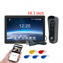 Tuya Wireless 10 IPS Touch Screen 1080p Camera Video Intercom Kit with Mobile Detection & ID Access Control