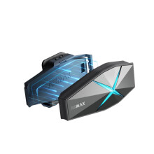 ASMAX F1 Motorcycle Bluetooth Headset - 10 Rider Mesh Helmet Communication System with AI Voice Control & Fast 50-Minute Charging