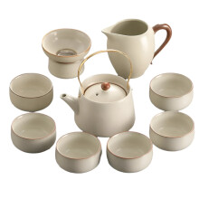 Elegant Kung Fu Ceramic Tea Set - Portable Chinese Samovar for Japanese & European Afternoon Tea Ceremonies, Vintage Teaware Collection