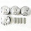 Hyundai Sonata & Kia Optima Engine Piston Kit - 4pcs 0.5mm Oversized for G4KH 2.0L Models 1