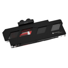 Barrowch FB ASS2080T PA Digital Thermometer GPU Blocks with 5V 3-Pin Aluminum Alloy Panel for ASUS ROG Strix RTX 2080/2080 Ti