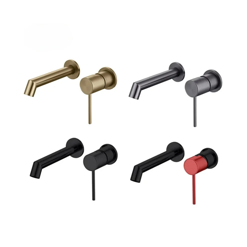 Luxury Brass Wall-Mounted Bathroom Faucet - Concealed Basin Mixer Tap 313047746771