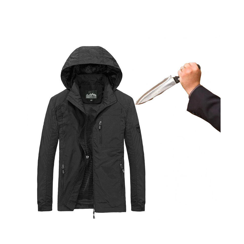Ultimate Slash & Stab Proof Self-Defense Jacket - Plus Size Men's Fashion, Invisible & Flexible Outdoor Protective Clothing 313088622607