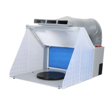 Draagbare airbrush-spuitcabine met ventilator en filter voor hobbymodelbouwers - 220V