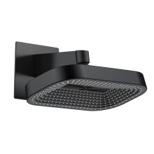 Luxury 16-Inch Square Wall-Mounted Rainfall Shower Head with Movable Nozzle - High Quality 400mm Big Spray