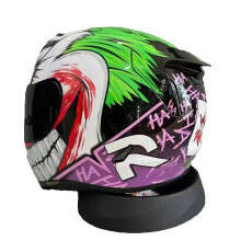 Joker Clown Full Face Motorcycle Helmet for Men & Women - Adult Racing Motocross Casco Capacete