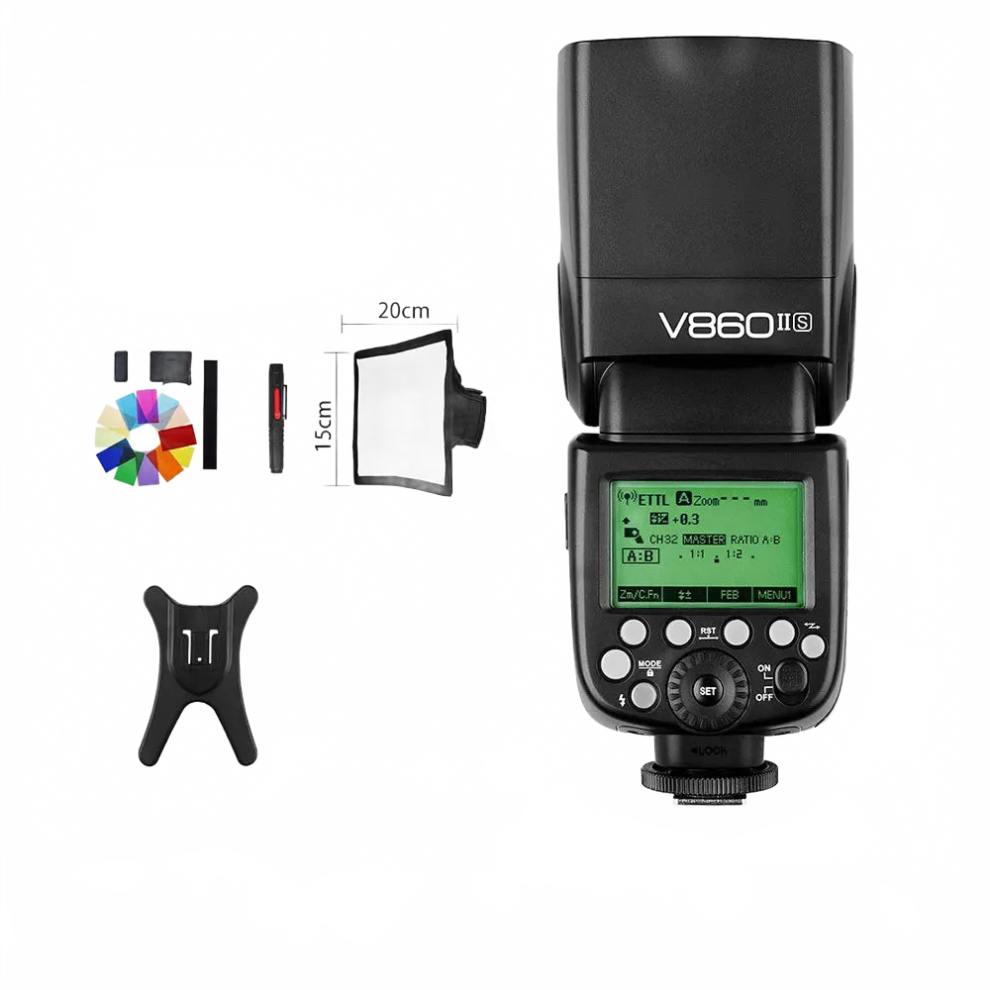 Godox Ving V860ii Ttl Hss 1/8000 Speedlite Flash For Canon, Nikon, Sony, Fuji, Olympus Dslr - Battery Not Included 384925138162