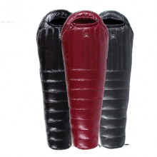 Black Snow Winter Camping Glamping Sleeping Bag - High-Grade Goose Down, Water Repellent, Upgraded for Ultimate Warmth
