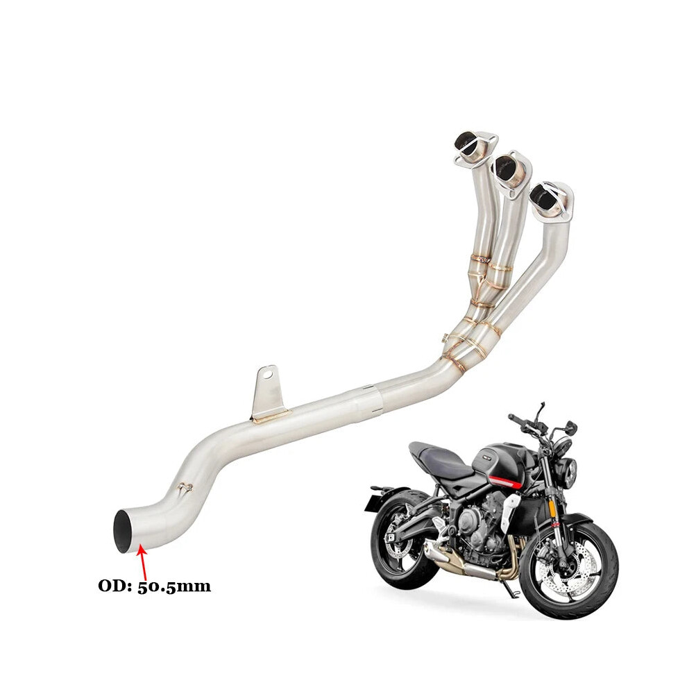 Triumph Trident 660 Slip-On Exhaust System - Stainless Steel 51Mm Muffler & Header Connection 313042113103